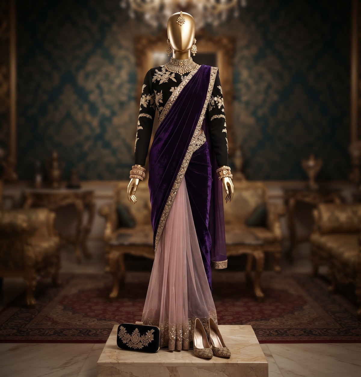 Majestic Purplisha Dazz saree