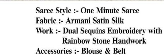 Silver queen Dazzle 1 minute saree