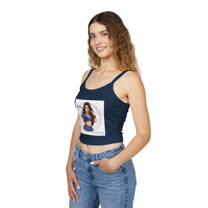Avalon Dance Girl Crop Tank Top — Cute Belly-Button Spaghetti Strap Tee