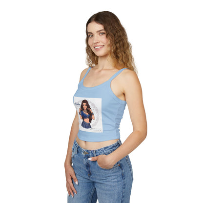 Avalon Dance Girl Crop Tank Top — Cute Belly-Button Spaghetti Strap Tee