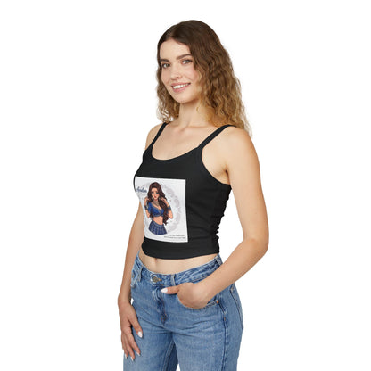 Avalon Dance Girl Crop Tank Top — Cute Belly-Button Spaghetti Strap Tee