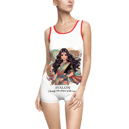 Women’s Vintage One-Piece Swimsuit