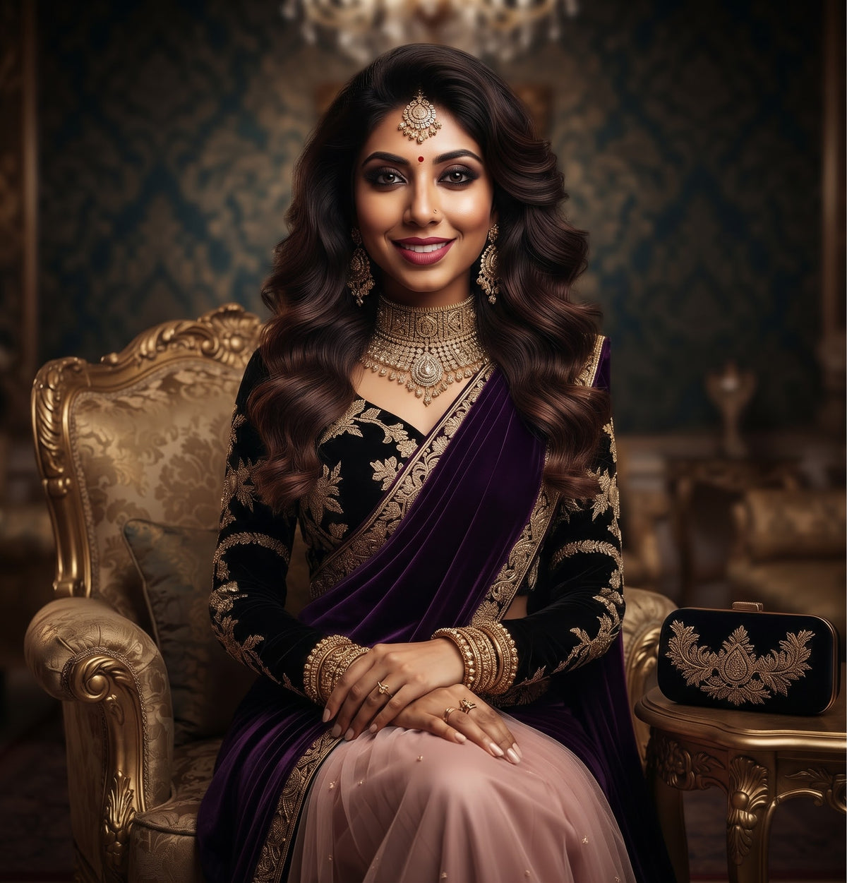 Majestic Purplisha Dazz saree