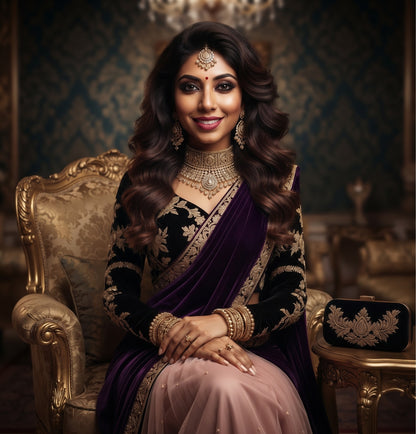 Majestic Purplisha Dazz saree