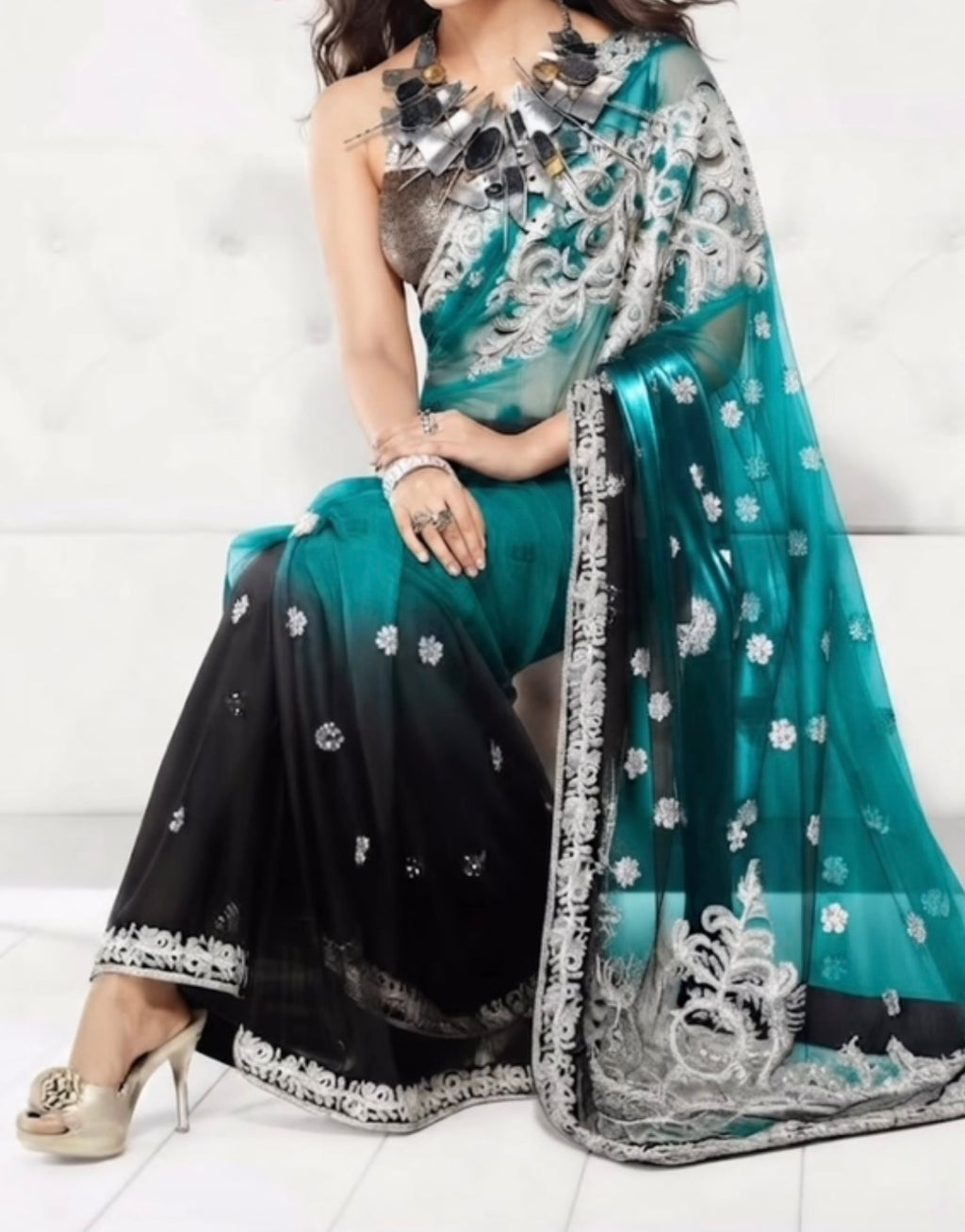 Peacock Dazzle saree