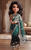 Peacock Dazzle saree