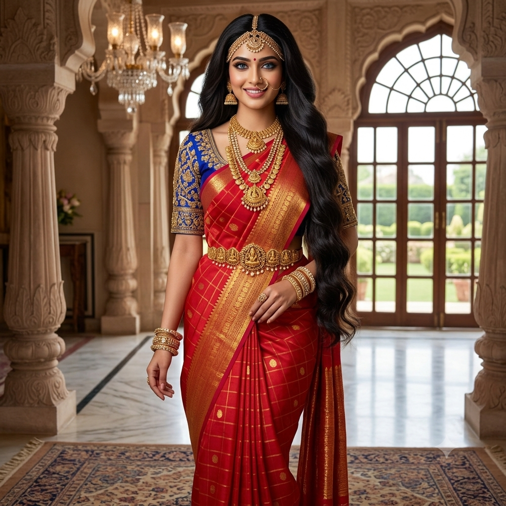 Kanjivaram Red Bridal Dazz