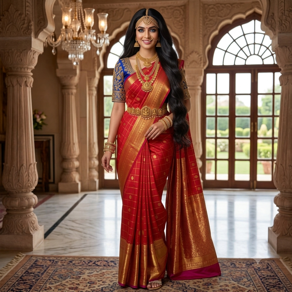 Kanjivaram Red Bridal Dazz