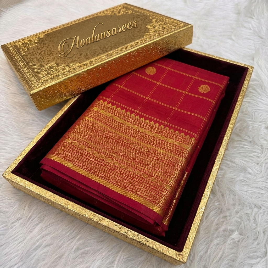 Kanjivaram Red Bridal Dazz