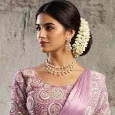 Lavender Pink Dazz , one minute saree
